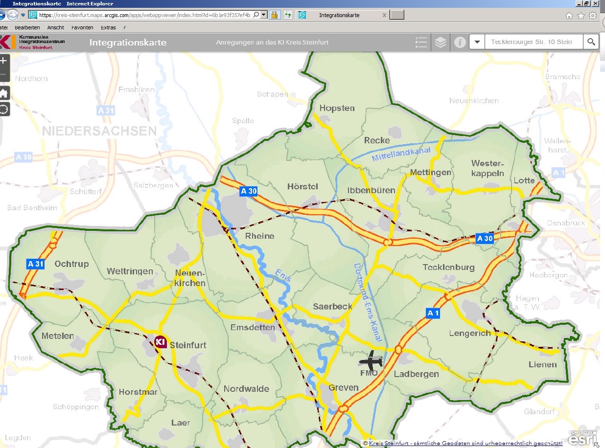 Integrationskarte | Kreis Steinfurt